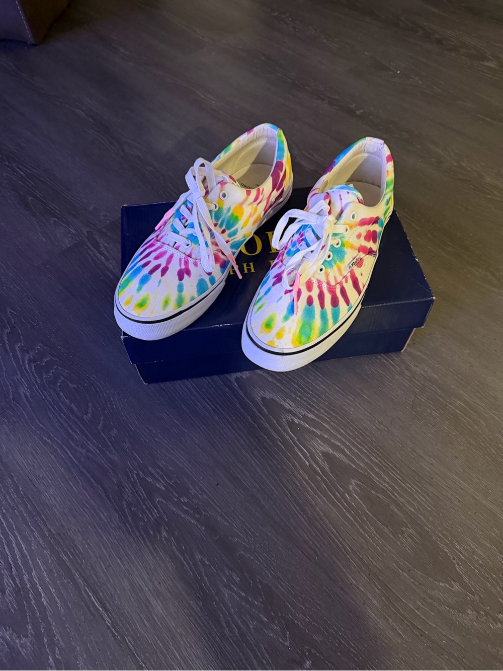 Polo by Ralph Lauren Tie-Dye Canvas Sneakers - Multicolor